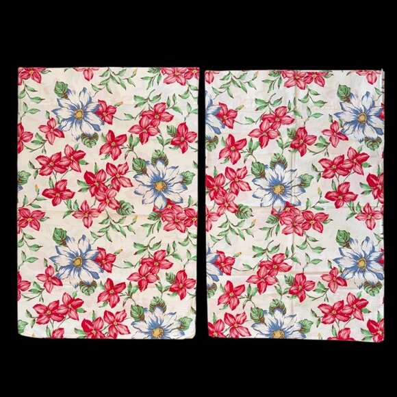 Ralph Lauren Other - Vtg Ralph Lauren Lindsay Floral Pattern Standard Pillowcases Pair